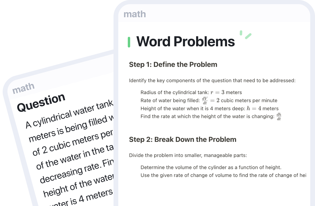 Break down real-life scenarios into solvable math problems to find practical solutions.